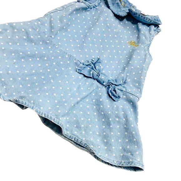 Guess 2-Piece Denim Polkadot Dress - Picture 3 of 5